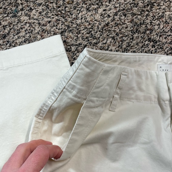 🆕 a new day Women's High-Rise Tapered Ankle Chino Pants Off White Var Sizes NWT - Picture 7 of 12